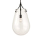 Dewdrop - 1 Light Glass Shade Pendant - Black