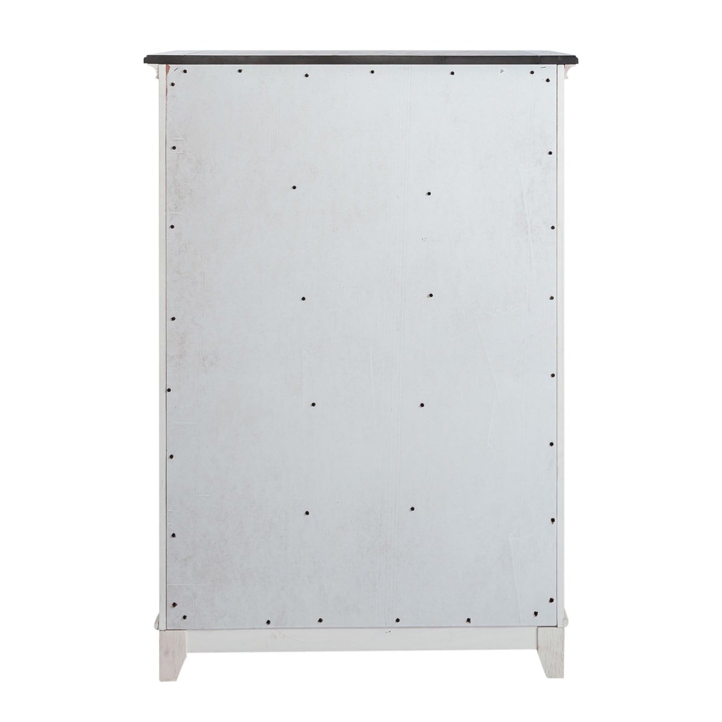 Allyson Park - 5 Drawer Chest - Wirebrushed White / Charcoal