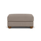 Patterson - Fabric Ottoman, Nailhead Trim
