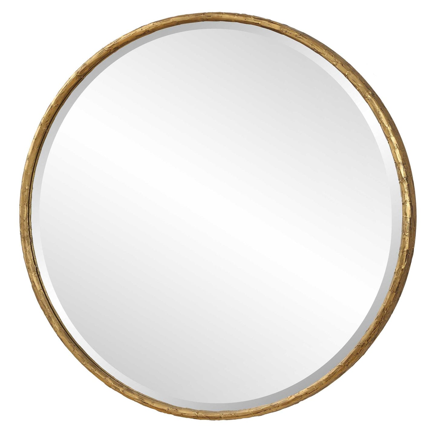 Sutton - Aged Gold Round Mirror