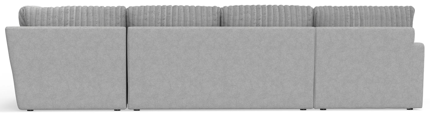 Titan - Sectional With Comfort Coil Seating And Accent Pillows Included