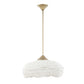 Biddeford - 5 Light Beaded Pendant - White