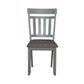 Newport - Splat Back Side Chair - Smokey Gray / Carbon Gray