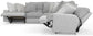 Abraxas - 6 Piece Reclining Sectional