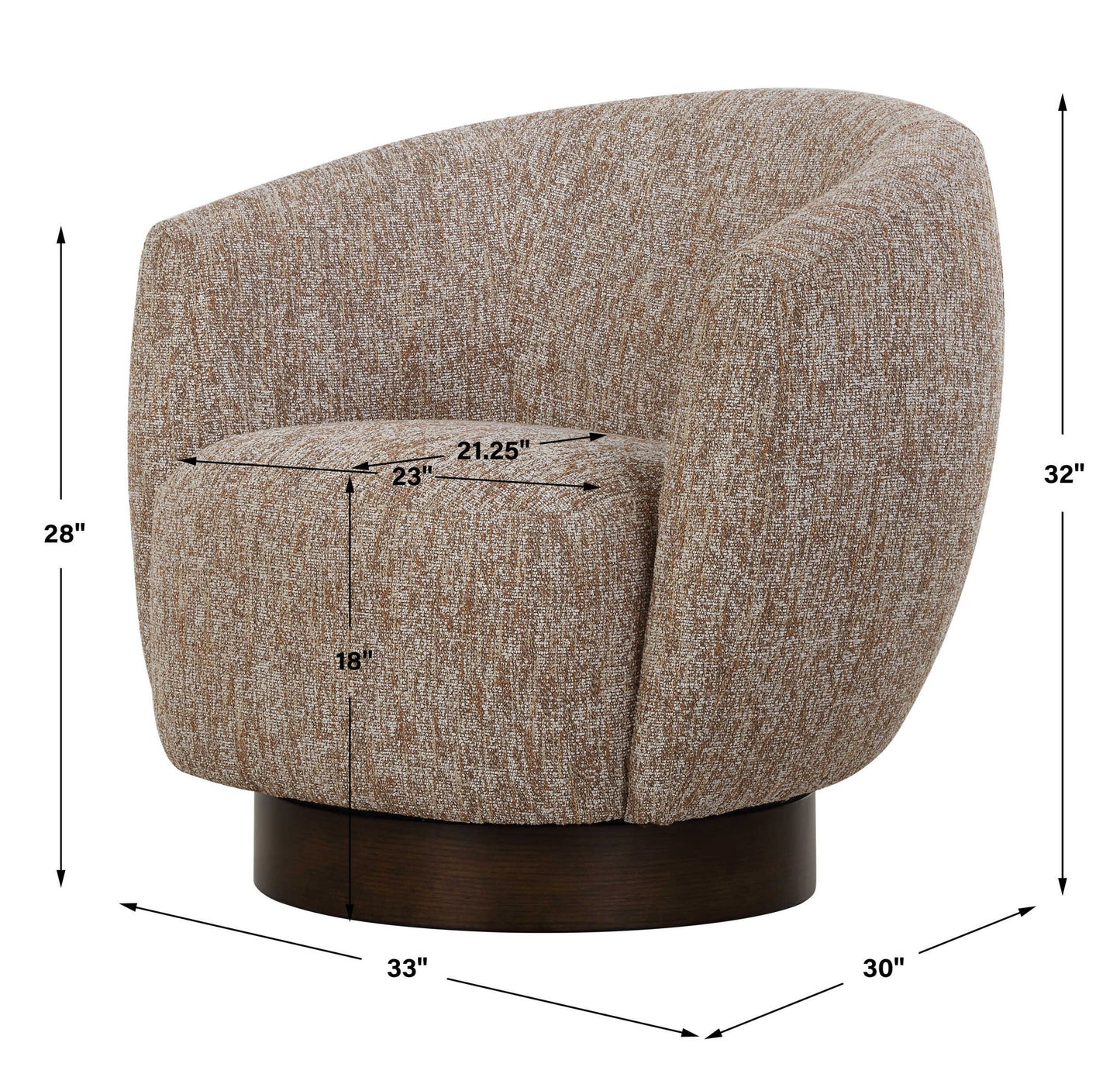 Dunes - Fabric Swivel Chair