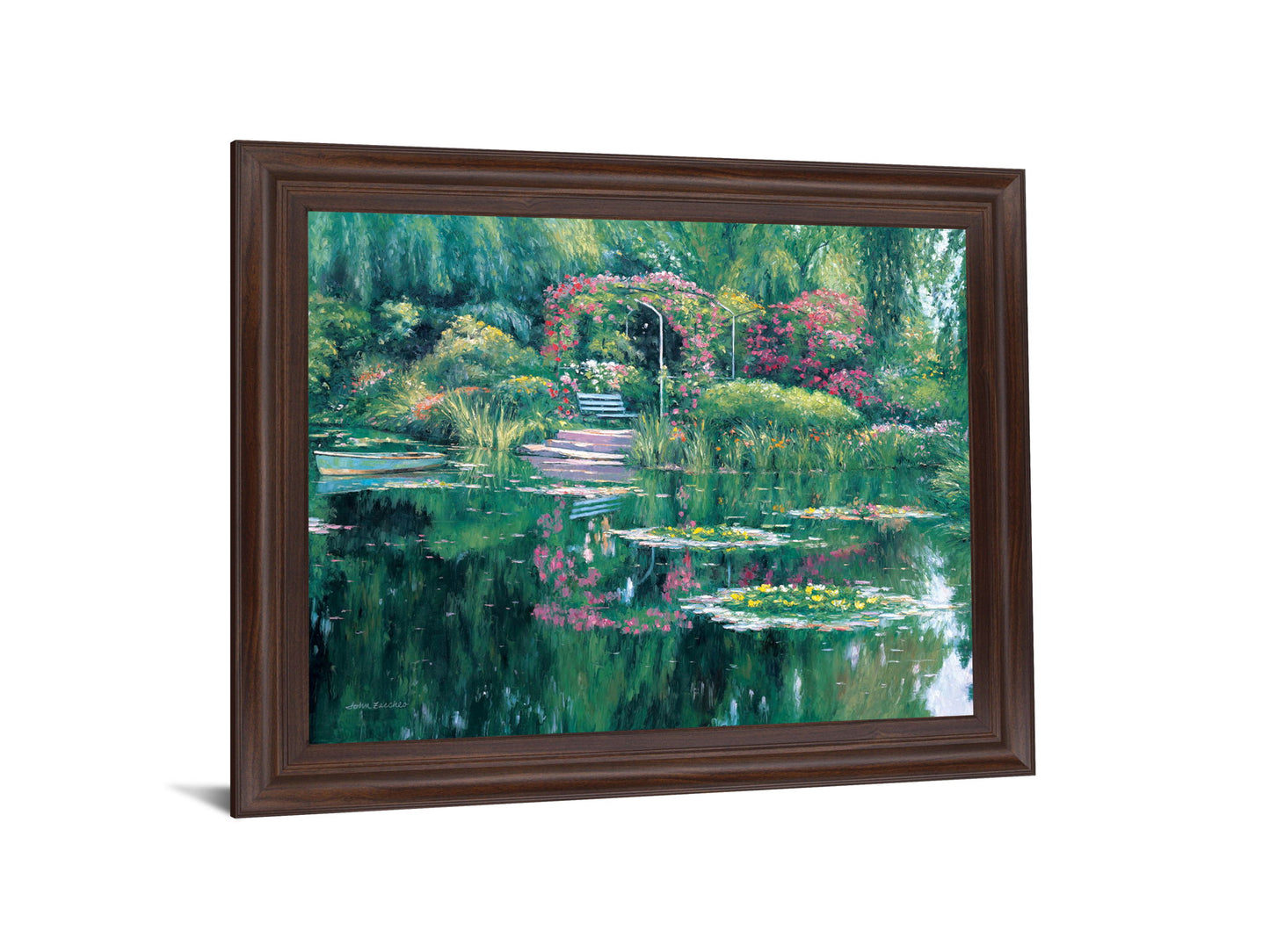 Floral Oasis Retreat - 28" x 34" Framed Wall Art
