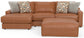 Minori - Italian Leather Sofa / Chaise And Cocktail Ottoman