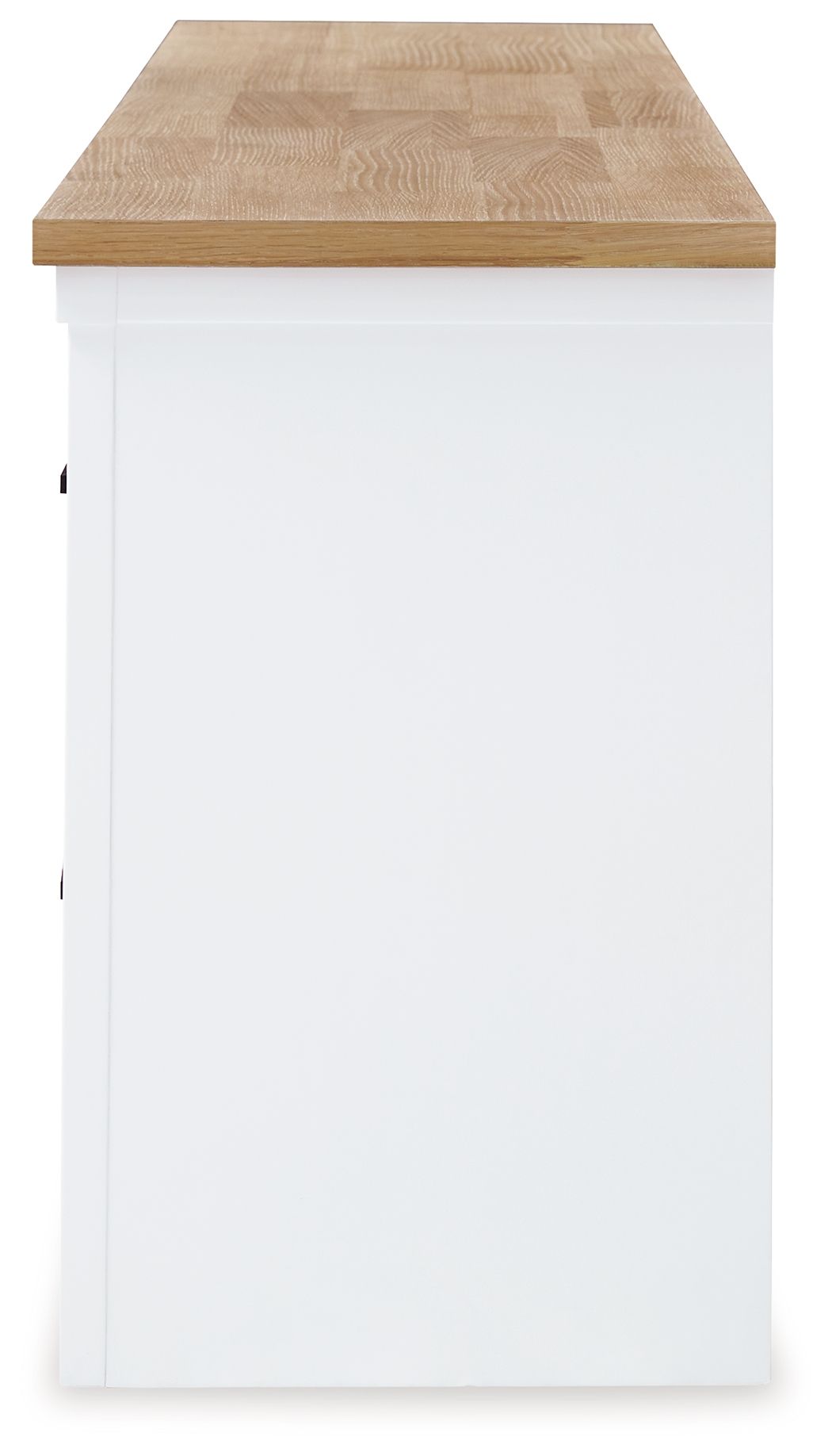 Ashbryn - Extra Large TV Stand - White / Natural