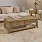 Reed - Rectangular Coffee Table With Casters - Driftwood Oak