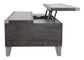 Todoe - Lift Top Cocktail Table - Dark Gray