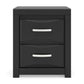 Stabotta - Two Drawer Night Stand - Black