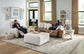 Justine - Lay Flat Reclining Sofa - Burlap