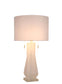 Faceted Frost Art Glass & Frosted Crystal Table Lamp (Set of 2) - Frosted Art Glass / Frosted Crystal