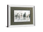 Running Wild By Carol Robinson - Mirror Framed Watercolor Print Wall Art - Dark Gray