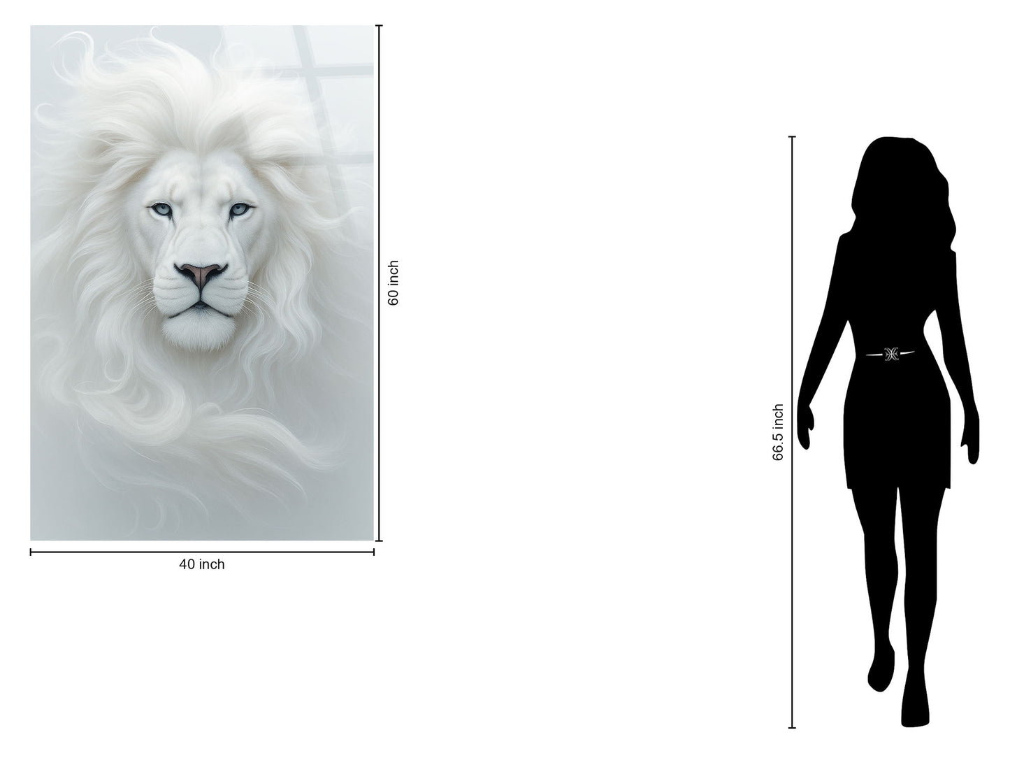 "Regal Majesty" Tempered Glass - White