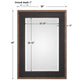 Staveley - Rustic Mirror - Black