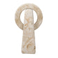 Continuum Stone - Indoor-Outdoor Sculpture - Brown / White