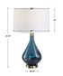 Riviera - Art Glass Table Lamp - Blue