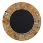 Hiram - Round Wood Mirror - Woodtone