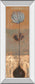Solitary Flower I By Norman Wyatt - Mirror Framed Print Wall Artt - Light Brown