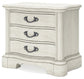 Arlendyne - Three Drawer Night Stand - Antique White