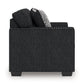 Jasmine Peaks - Loveseat - Coal