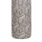 "Geometric Harmony" Ceramic Table Lamp (Set of 2) - Brown / White