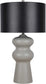 "Echo Essence" Ceramic Table Lamp - Textured Gray