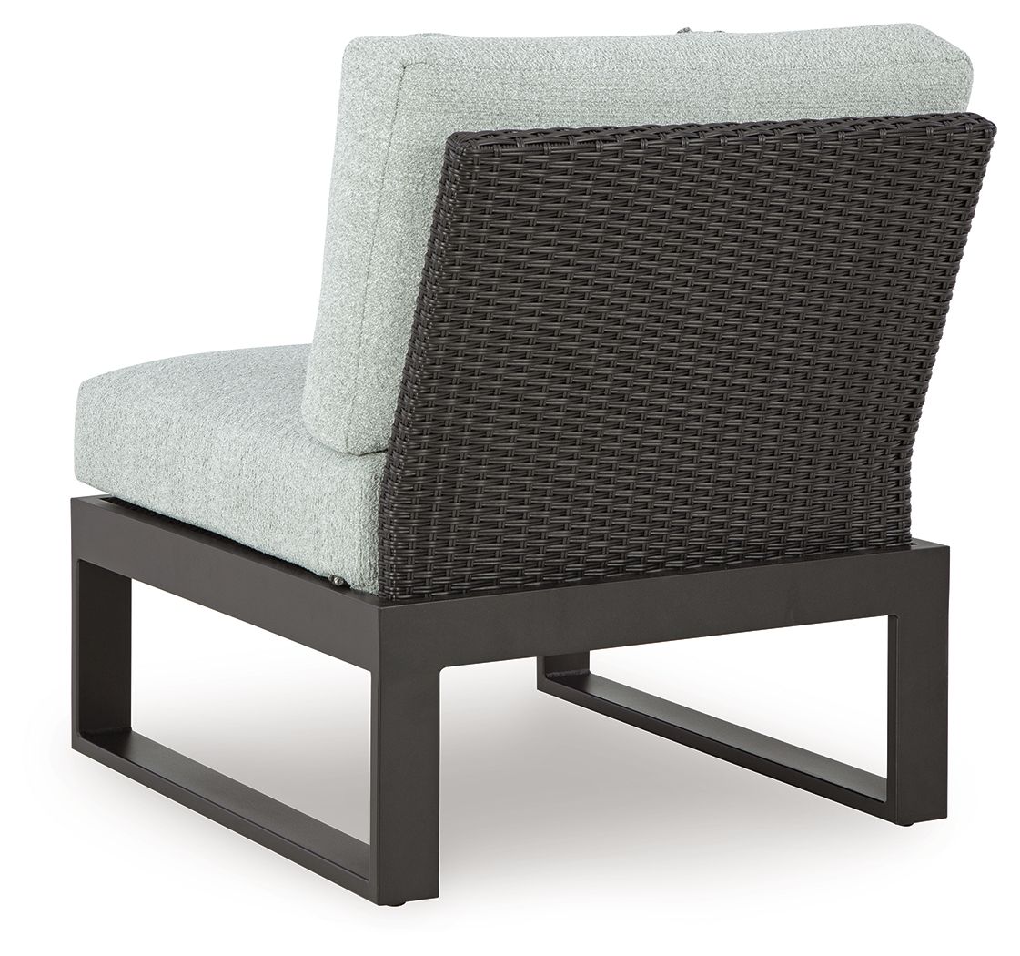 Beachloft - 6-Piece Outdoor Sectional - Black / Gray