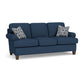 Moxy - Fabric Sofa, T-Shaped Seat Cushion, Curved Sock Arms