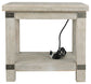 Carynhurst - Rectangular End Table - White Wash Gray