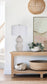 "Serenity Waves" Ceramic Table Lamp - Off White