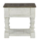 Havalance - Square End Table - White / Gray