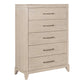 New Haven - 5 Drawer Chest - White