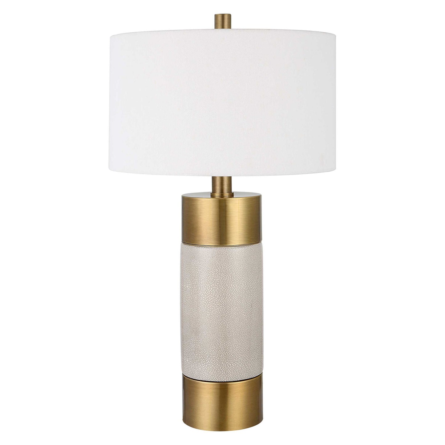 Adelia - Ivory & Brass Table Lamp