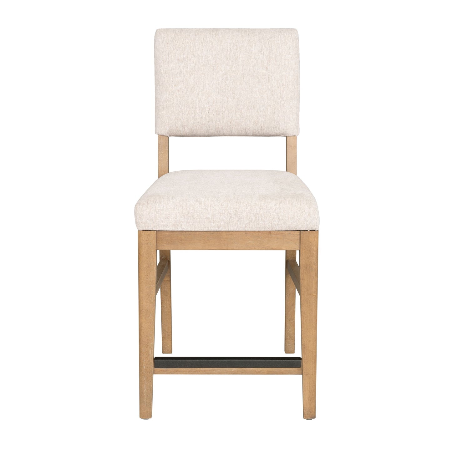 Millwork - Counter Chair (Set of 2) - White / Light Brown