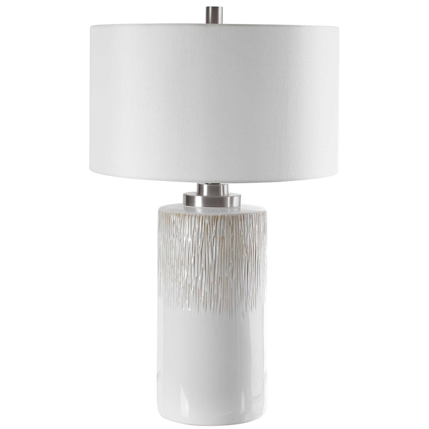 Georgios - Cylinder Table Lamp - White