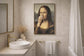 Wry Masterpiece Hand-Embellished Canvas In Frame - Brown / Beige