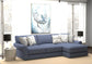 Cape May - Sofa Chaise With Comfort Coil Seating And 5 Accent Pillows Included