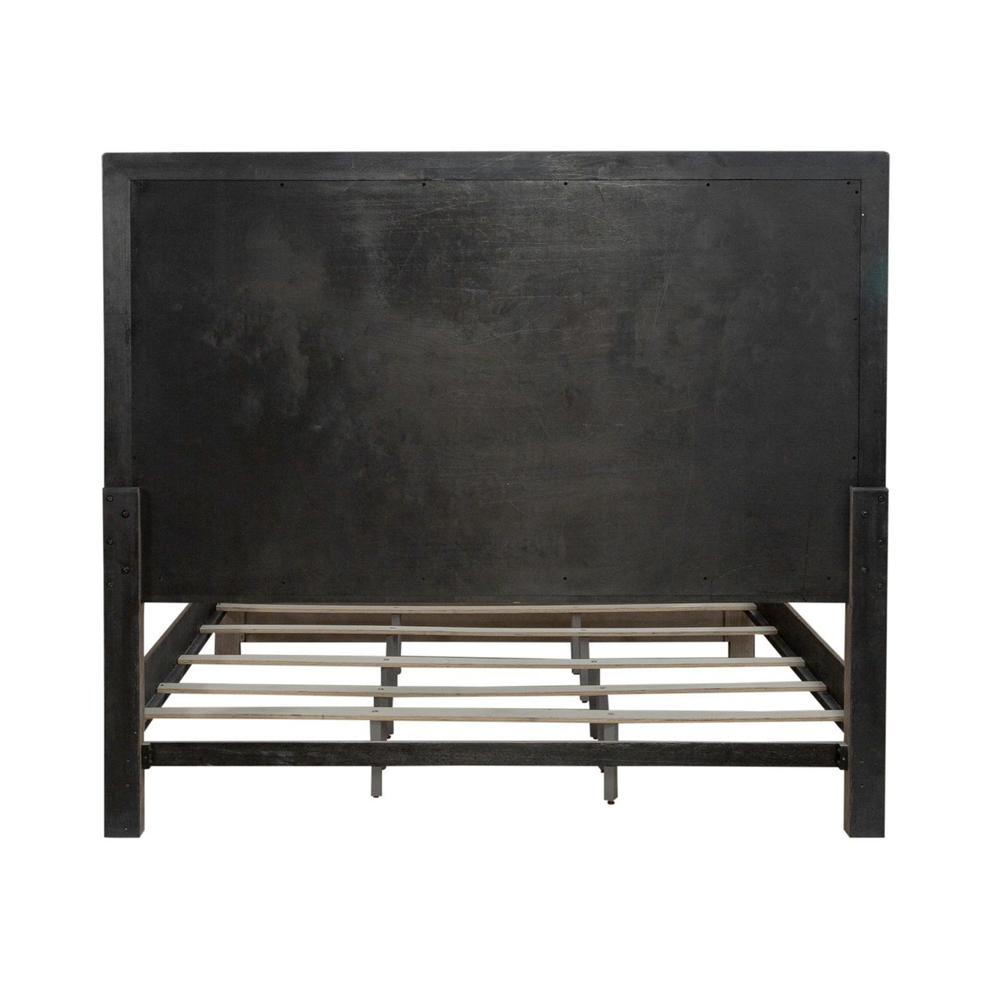 Skyview Lodge - King Panel Bed - Cobblestone