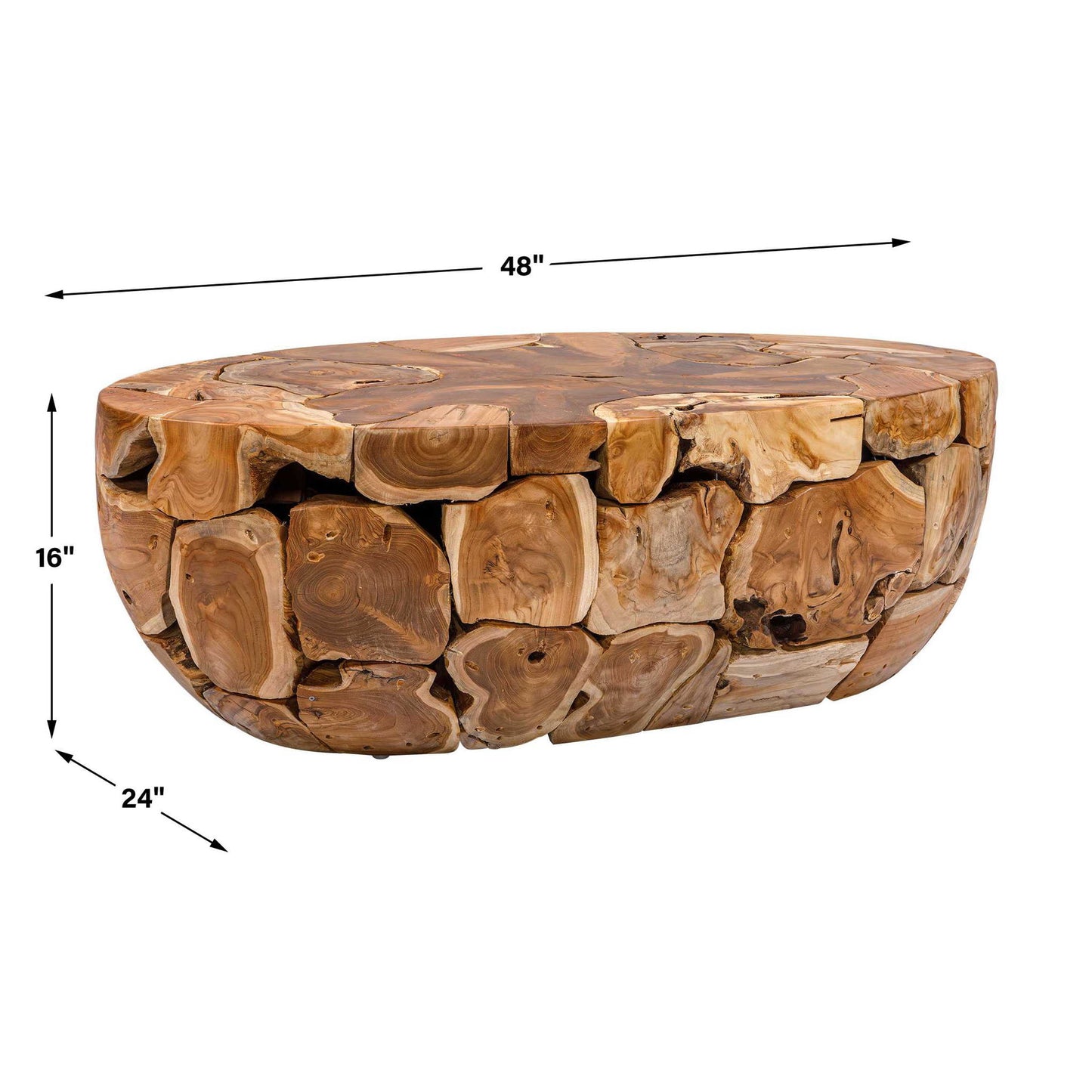 Gareis - Teak Coffee Table - Woodtone