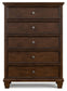 Danabrin - Five Drawer Chest - Brown