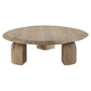 Tiernan - Reclaimed Oak Round Coffee Table - Woodtone