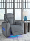 Studio Cave - Power Recliner - Steel
