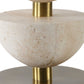 Hemisphere - Travertine Table Lamp - Beige