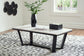 Fostead - Rectangular Cocktail Table - White / Espresso