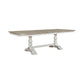 Whitney - Trestle Table - Antique Linen / Weathered Gray