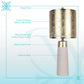 "Luxe Radiance" Ceramic Table Lamp (Set of 2) - Off White / Gold