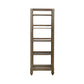 Americana Farmhouse - Wood Leaning Pier Bookcase - Dusty Taupe