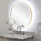 Crofton - Lighted Brass Round Mirror